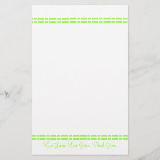 Modern Green Design Stationery