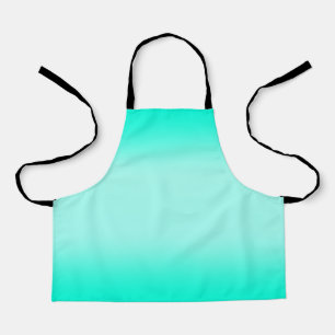Modern Green gradient Watercolor nature pattern Apron