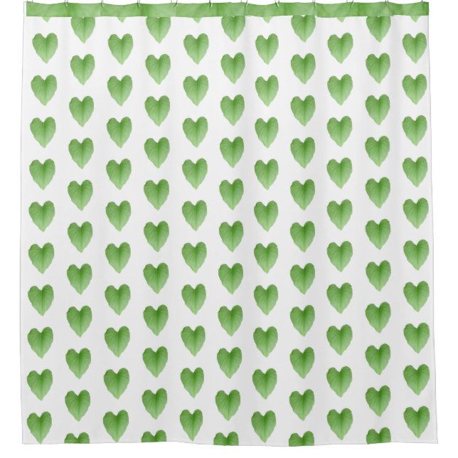 Modern Green Heart Leaf Pattern (Front)