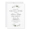 Modern Green Leaf Elegant Rehearsal Dinner Invite