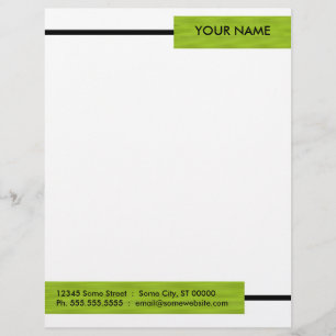 Modern  Green  Letterhead