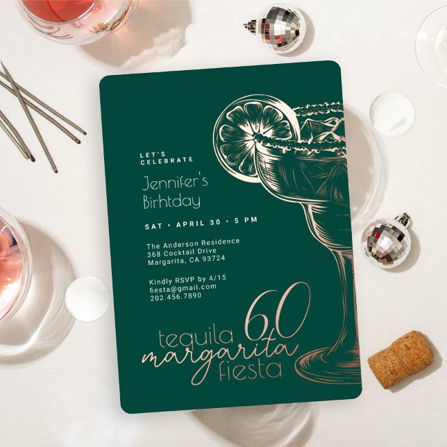 Modern Green Margarita Fiesta 60th Birthday Party (Creator Uploaded)