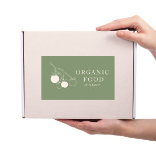 Modern Green Organic Food  Sticker
