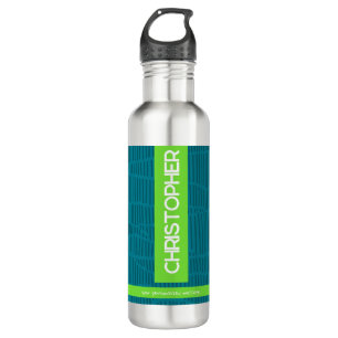 Modern Green Personalized Name 710 Ml Water Bottle