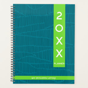 Modern Green Personalized  Planner