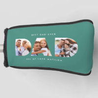 Modern green Photo Golf Personalized Gift for Dad