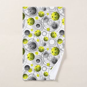 Modern Green Pickelball Sweat Towel