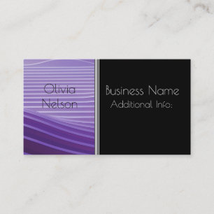 Modern Green Stripes Business Card 3