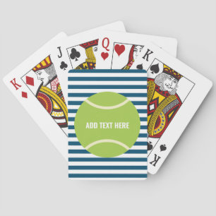 Modern Green Tennis Ball Gift Playing Cards