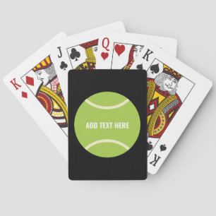 Modern Green Tennis Ball Gift Playing Cards