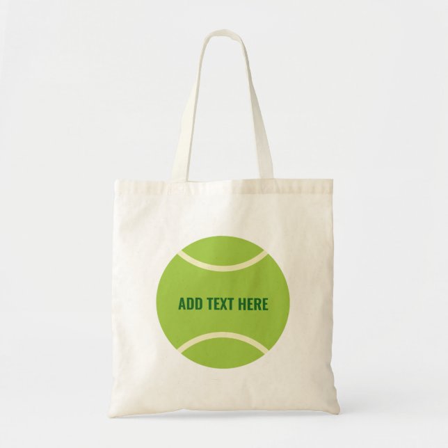 Modern Green Tennis Ball Gift Tote Bag (Front)