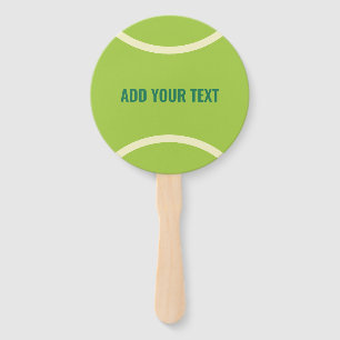 Modern Green Tennis Ball Party Hand Fan