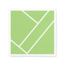 Modern Green Tennis Court Napkin