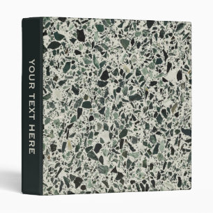 Modern Green Terrazzo Binder
