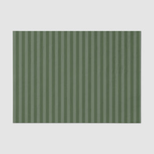 Modern Green Tonal Stripe Christmas Holiday Tissue Paper