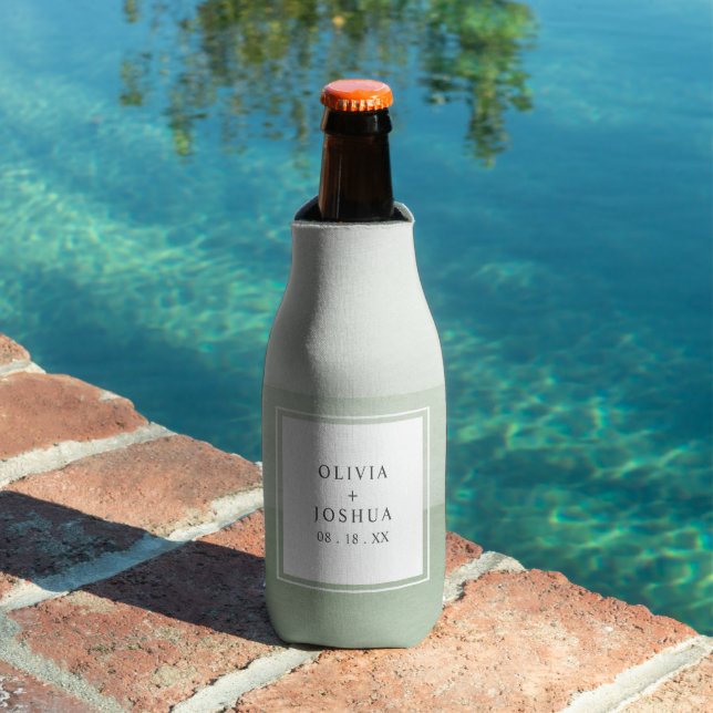 Modern Green Wedding Bottle Cooler (In Situ Pool)