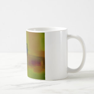 Modern Green Yellow Abstract Coffee Mug