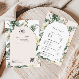 Modern Greenery Boho Arch   Pricing Flyer