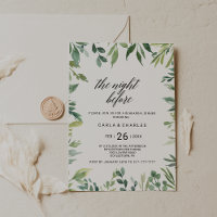 Modern Greenery Botanical Foliage The Night Before