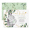 Modern Greenery Elephant Green Gold Baby Shower