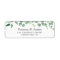 Modern Greenery Eucalyptus Botanical Address Label