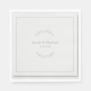 Modern Greenery Eucalyptus Wedding Bridal Shower N Napkin