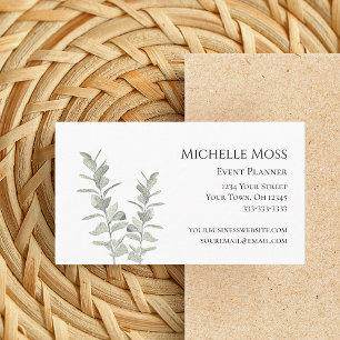 Modern greenery Trendy Floral  Business Card