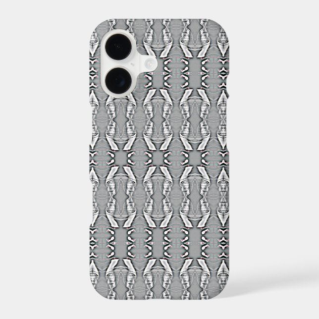Modern Grey And White Bars Pattern (Back)
