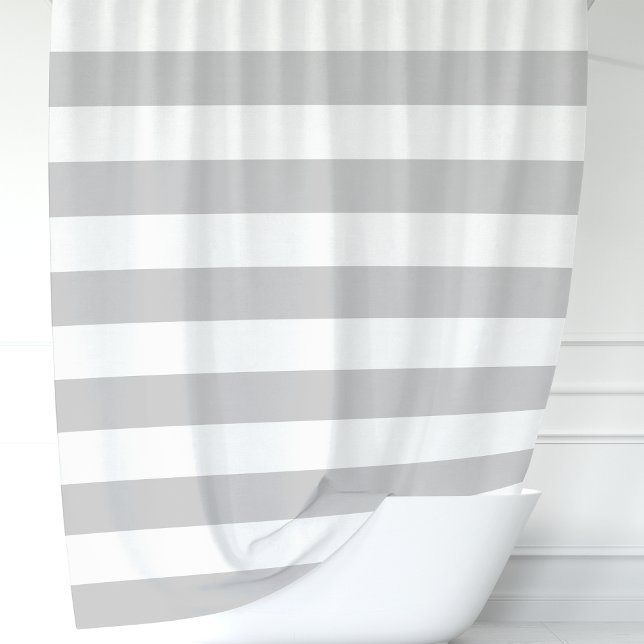 Modern Grey and White Wide Stripes (Creator Uploaded)