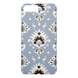 Modern grey black white ikat tribal pattern Case-Mate iPhone case