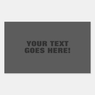 Modern Grey Bold Minimalist Professional Your Text Sticker