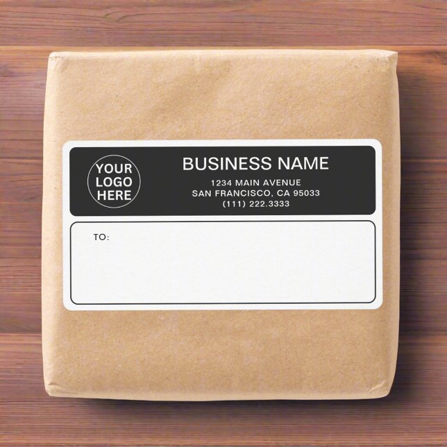 Modern Grey Business Logo l Company Shipping (Creator Uploaded)