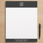 Modern Grey Business Logo Professional Corporate  Letterhead<br><div class="desc">Modern Grey Logo is a sleek and sophisticated corporate identity package designed for professional businesses. Featuring a clean,  minimalist logo and elegant grey colour scheme,  it includes a stylish letterhead that enhances your brand's image with a contemporary edge.</div>