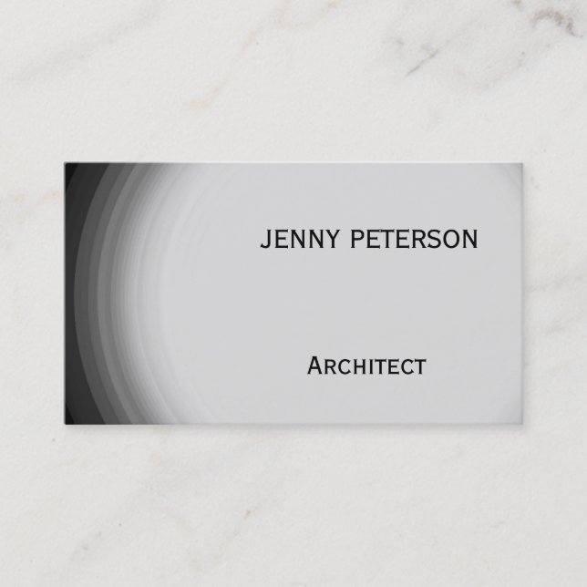 Modern Grey Consultant Professional Business Card (Front)