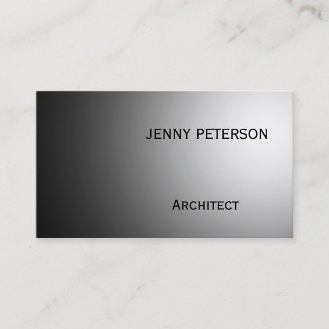 Modern Grey Consultant Professional Business Card (Front)