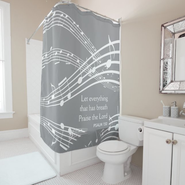Modern Grey Custom Music Notes (In Situ)