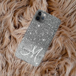 Modern Grey Glitter Sparkles Personalized Name iPhone 11Pro Max Case<br><div class="desc">Modern Grey Glitter Sparkles Personalized Name</div>
