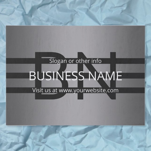 Modern Grey Gradient & Horizontal Black Stripes Tissue Paper (Creator Uploaded)