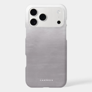 Modern Grey Gradient Ombre Personalized