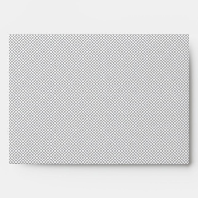 Modern Grey Polka Dot Event Sign Background Envelope (Front)