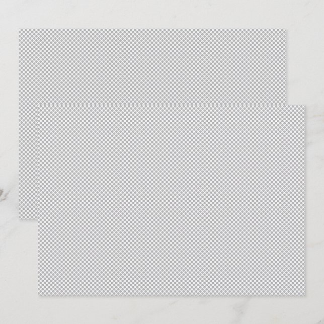 Modern Grey Polka Dot Event Sign Background Program (Front/Back)