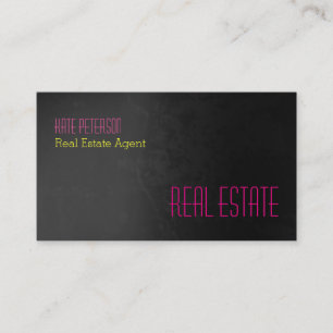 Modern Grey Real Estate Agent Professional Business Card
