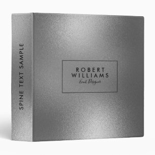 Modern Grey Shiny Abstract Background Binder