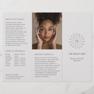 Modern Grey Spiral Dot Elegant Brochure