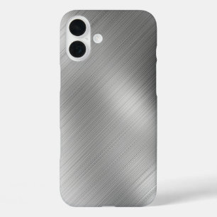 Modern Grey Texture Template iPhone 16 Plus Case