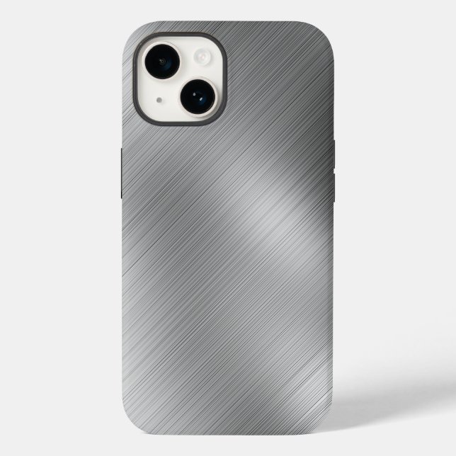 Modern Grey Texture Template Case-Mate iPhone Case (Back)