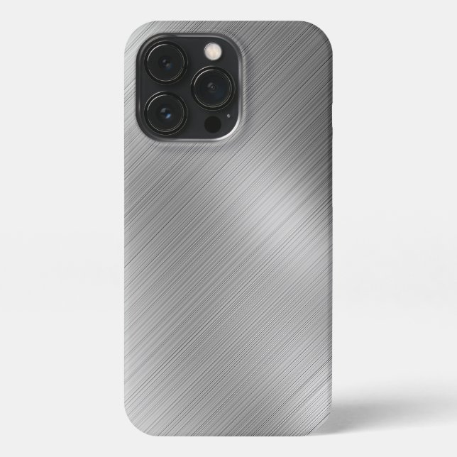 Modern Grey Texture Template iPhone Case (Back)