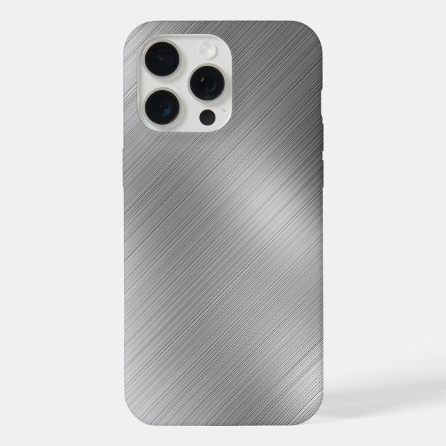 Modern Grey Texture Template iPhone Case (Back)