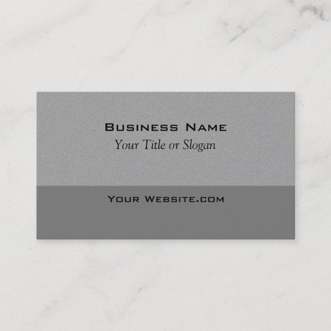 Modern Grey Textured Business Card (Front)