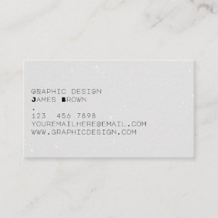 Modern Grey Typographical Simple Business Card